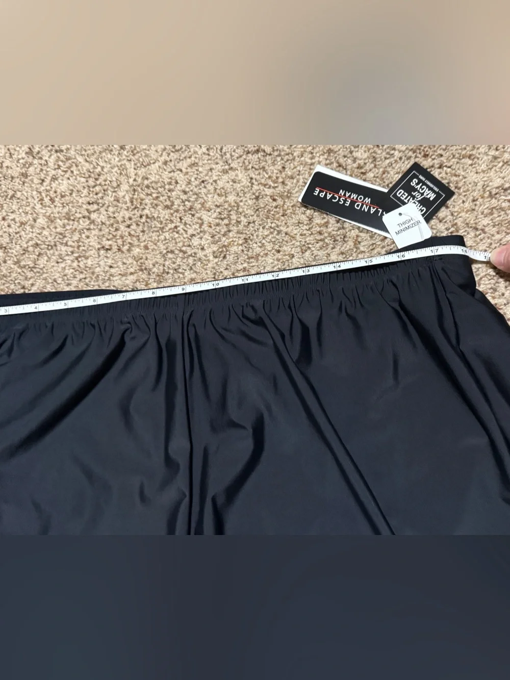 Island Escape Black Swim Shorts - Thigh Minimizer - Womens 22W NWT - Picture 12 of 12